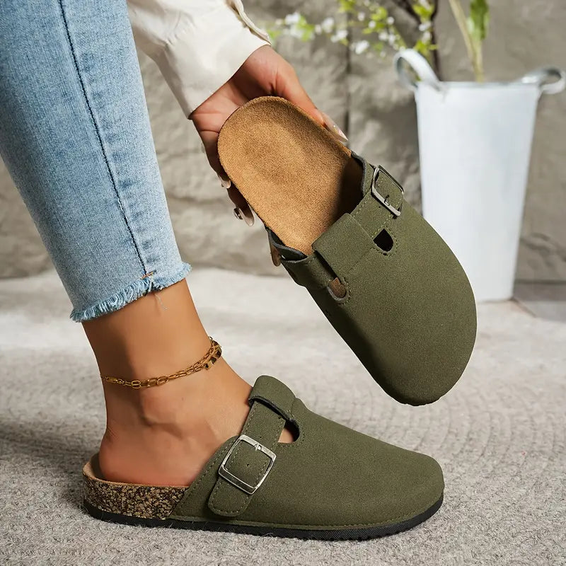 Zoccoli Donna Casual – Slip-On con Fibbia, Fantasie Colorate e Design Trendy